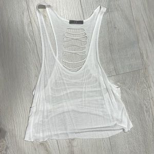 White open back top